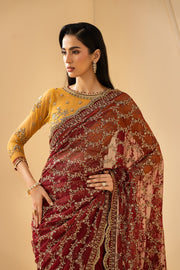 Zarif Riwayat Embroidered Luxury Net Unstitched 3Pc Suit - ASTRA