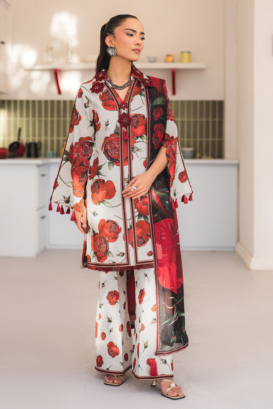 Alizeh Fashion Sheen Printed Lawn Unstitched 3Pc Suit AF-PL-6051-Mish
