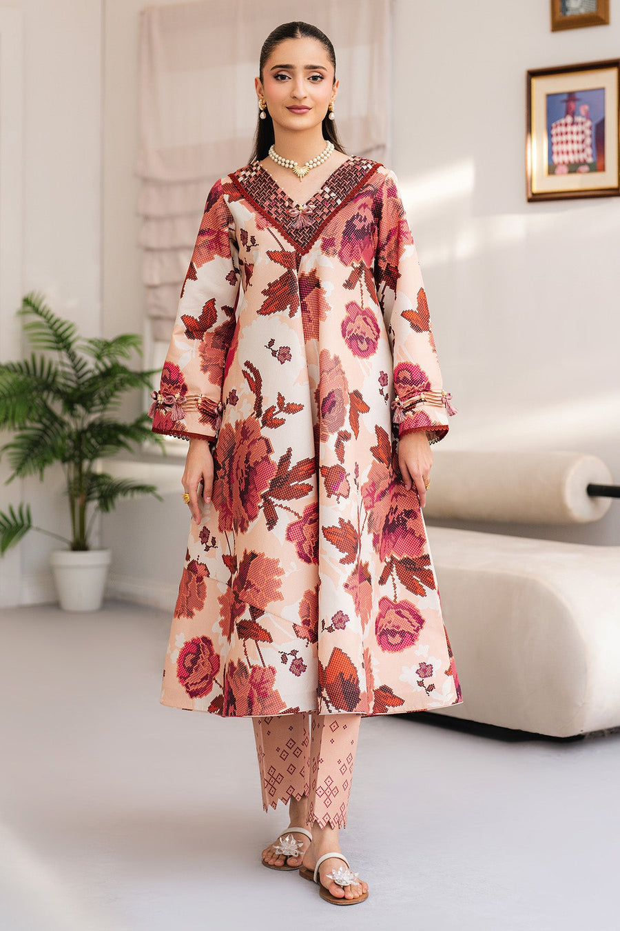 Alizeh Fashion Essentials Printed Lawn Unstitched 2Pc Suit AF-PL-6061