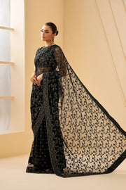 Zarif Riwayat Embroidered Luxury Net Unstitched 3Pc Suit - QATIM