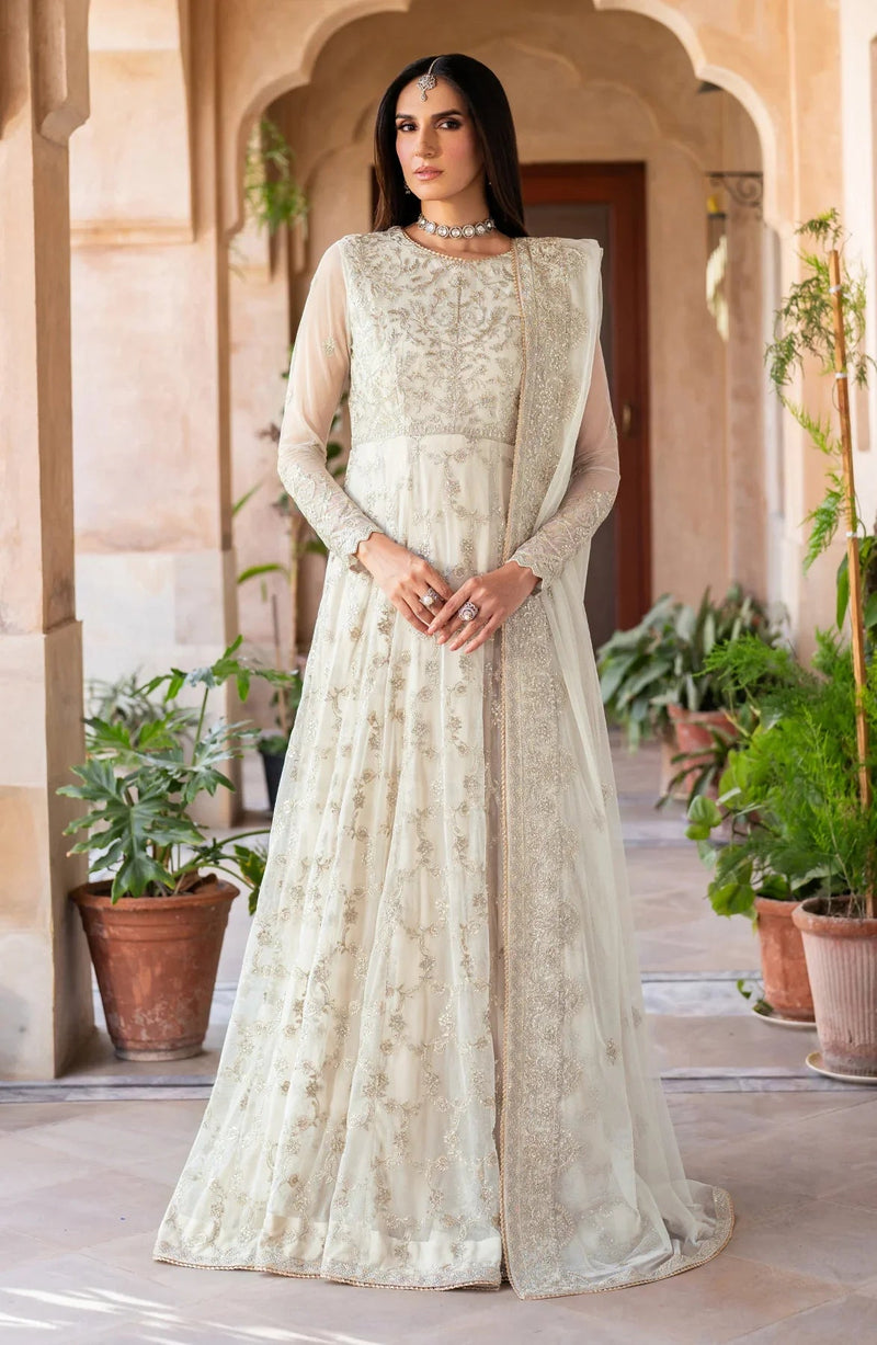 Zarif Sahiba Sequins Embroidered Net Unstitched 3Pc Suit UNST-SBA-02 MIRAN