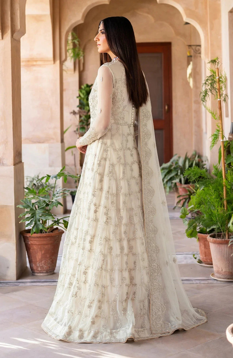 Zarif Sahiba Sequins Embroidered Net Unstitched 3Pc Suit UNST-SBA-02 MIRAN