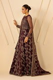 Zarif Riwayat Embroidered Luxury Net Unstitched 3Pc Suit - BAZM