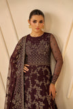 Zarif Riwayat Embroidered Luxury Net Unstitched 3Pc Suit - BAZM