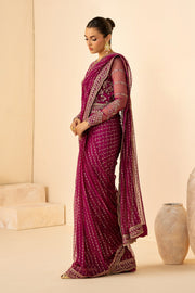 Zarif Riwayat Embroidered Luxury Net Unstitched 3Pc Suit - SADAA