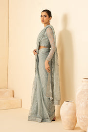 Zarif Riwayat Embroidered Luxury Net Unstitched 3Pc Suit - MINTARA