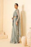 Zarif Riwayat Embroidered Luxury Net Unstitched 3Pc Suit - MINTARA