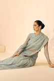 Zarif Riwayat Embroidered Luxury Net Unstitched 3Pc Suit - MINTARA
