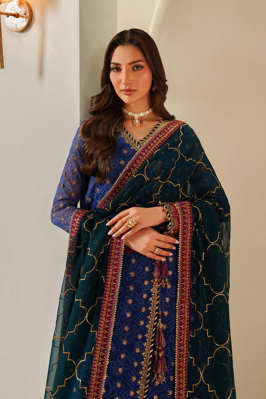 Alizeh Fashion Fleur Embroidered Chiffon Unstitched 3Pc Suit AF-CH-2198-Rahsa