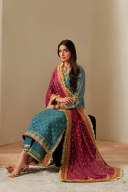 Alizeh Fashion Fleur Embroidered Chiffon Unstitched 3Pc Suit AF-CH-2192-Elaira