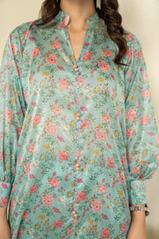 Hemstitch Printed Pret Silk Fabric 2 Piece Suit PPS-001 Breezy