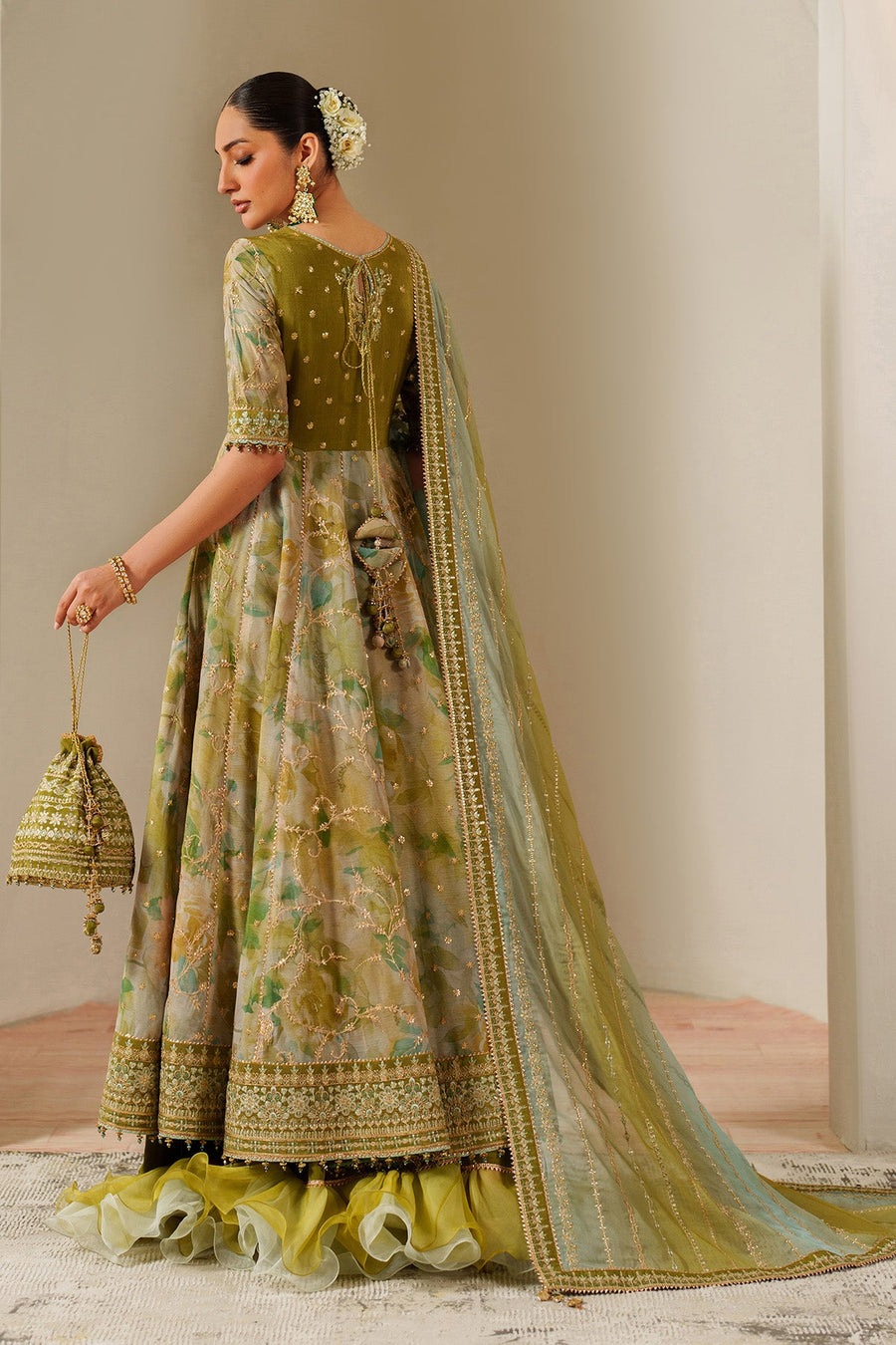Alizeh Fashion Fleur Embroidered Silk Unstitched 3Pc Suit AF-CH-2195-Renee