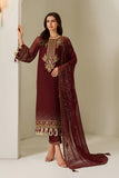 Alizeh Reena Embroidered Chiffon Unstitched 3Pc Suit AF-HM-4047-Kavya