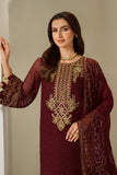Alizeh Reena Embroidered Chiffon Unstitched 3Pc Suit AF-HM-4047-Kavya