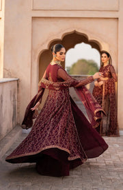 Zarif Sahiba Sequins Embroidered Net Unstitched 3Pc Suit UNST-SBA-01 ELIF