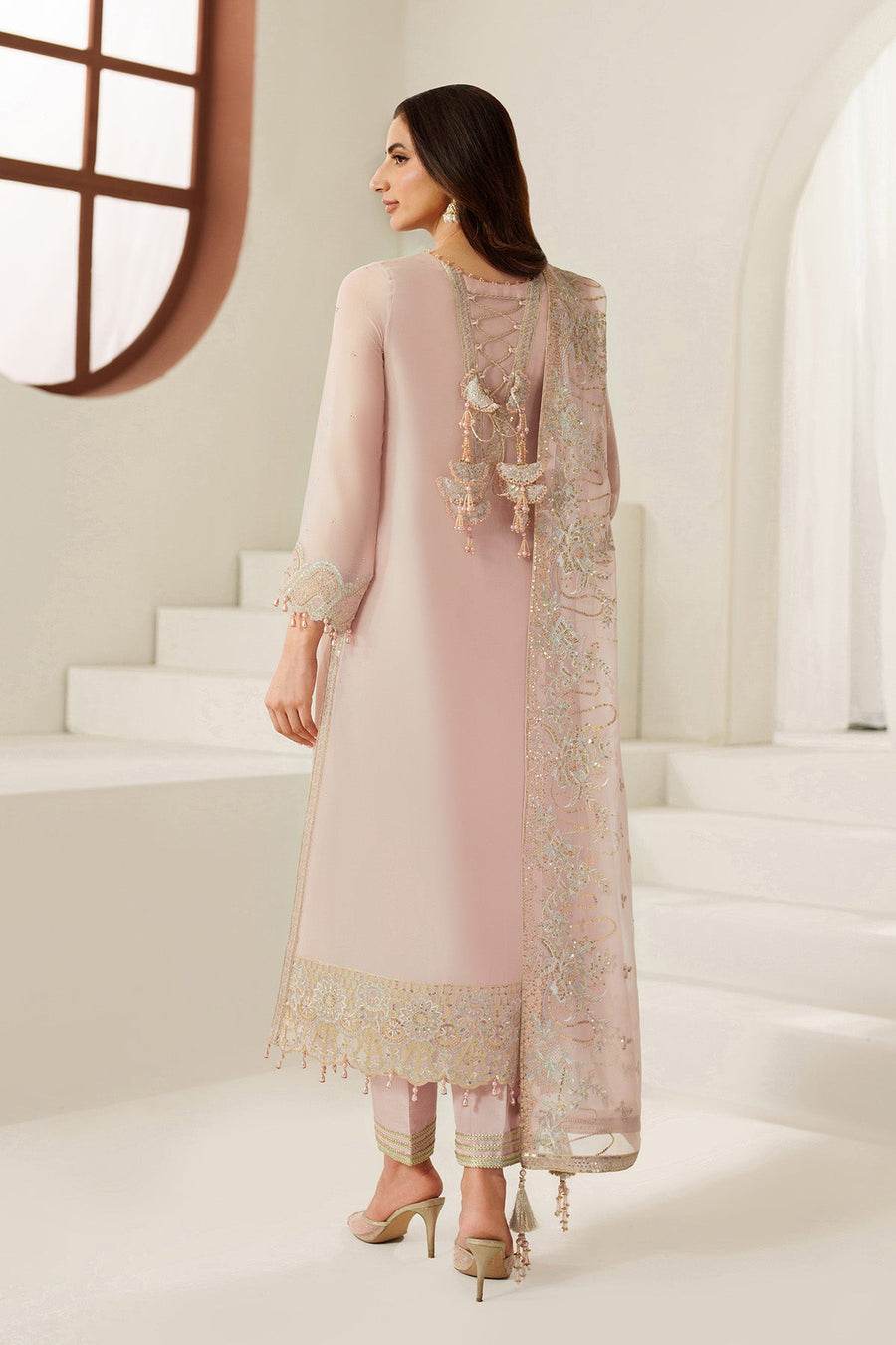 Alizeh Reena Embroidered Chiffon Unstitched 3Pc Suit AF-HM-4054-Zyla