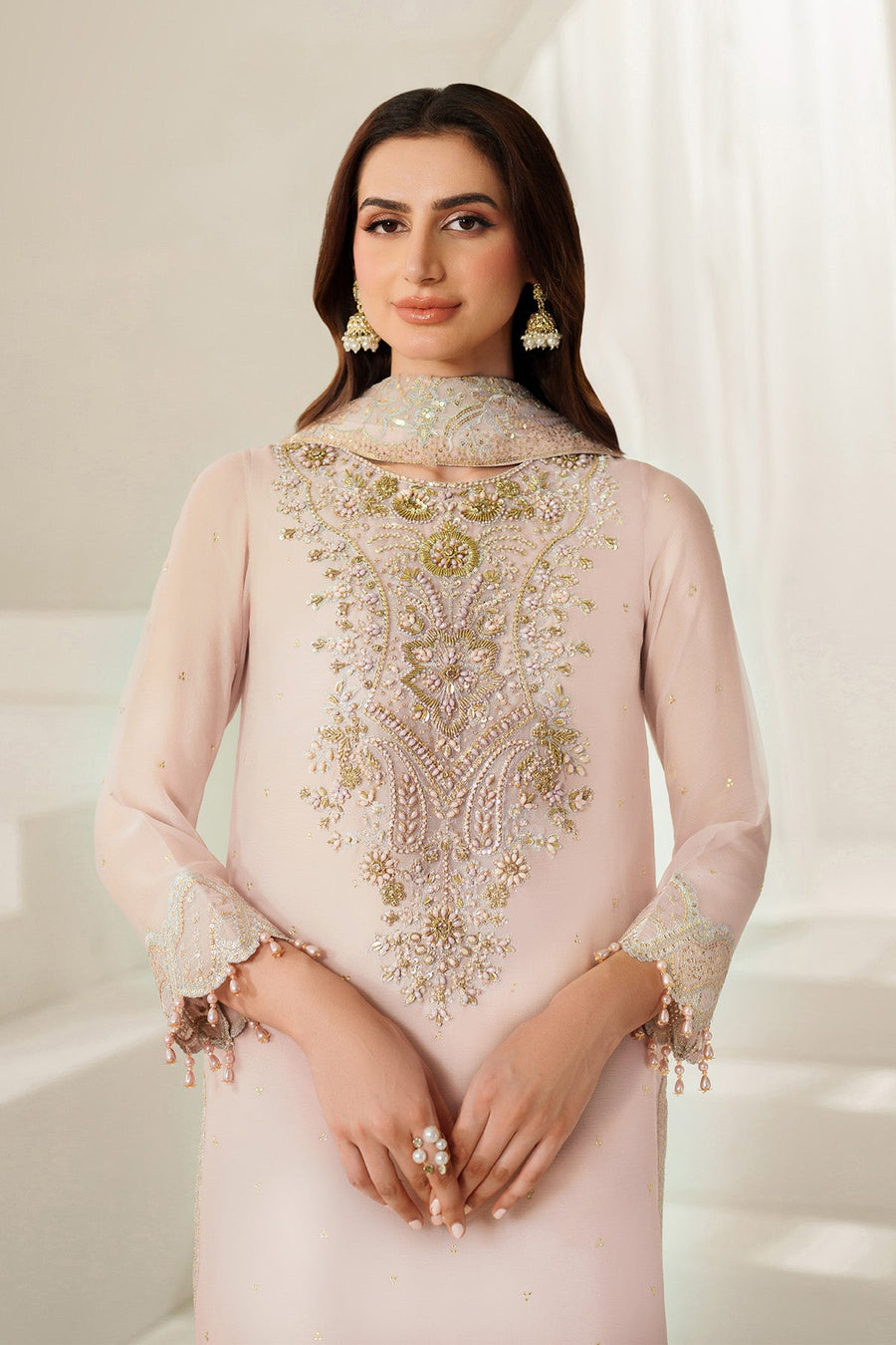 Alizeh Reena Embroidered Chiffon Unstitched 3Pc Suit AF-HM-4054-Zyla