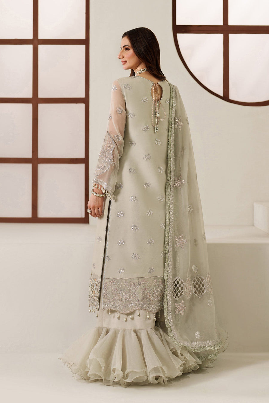Alizeh Reena Embroidered Chiffon Unstitched 3Pc Suit AF-HM-4048-Nashmia