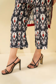 Hemstitch Printed Pret Grip Fabric 2 Piece Suit PPS-007 Vintage
