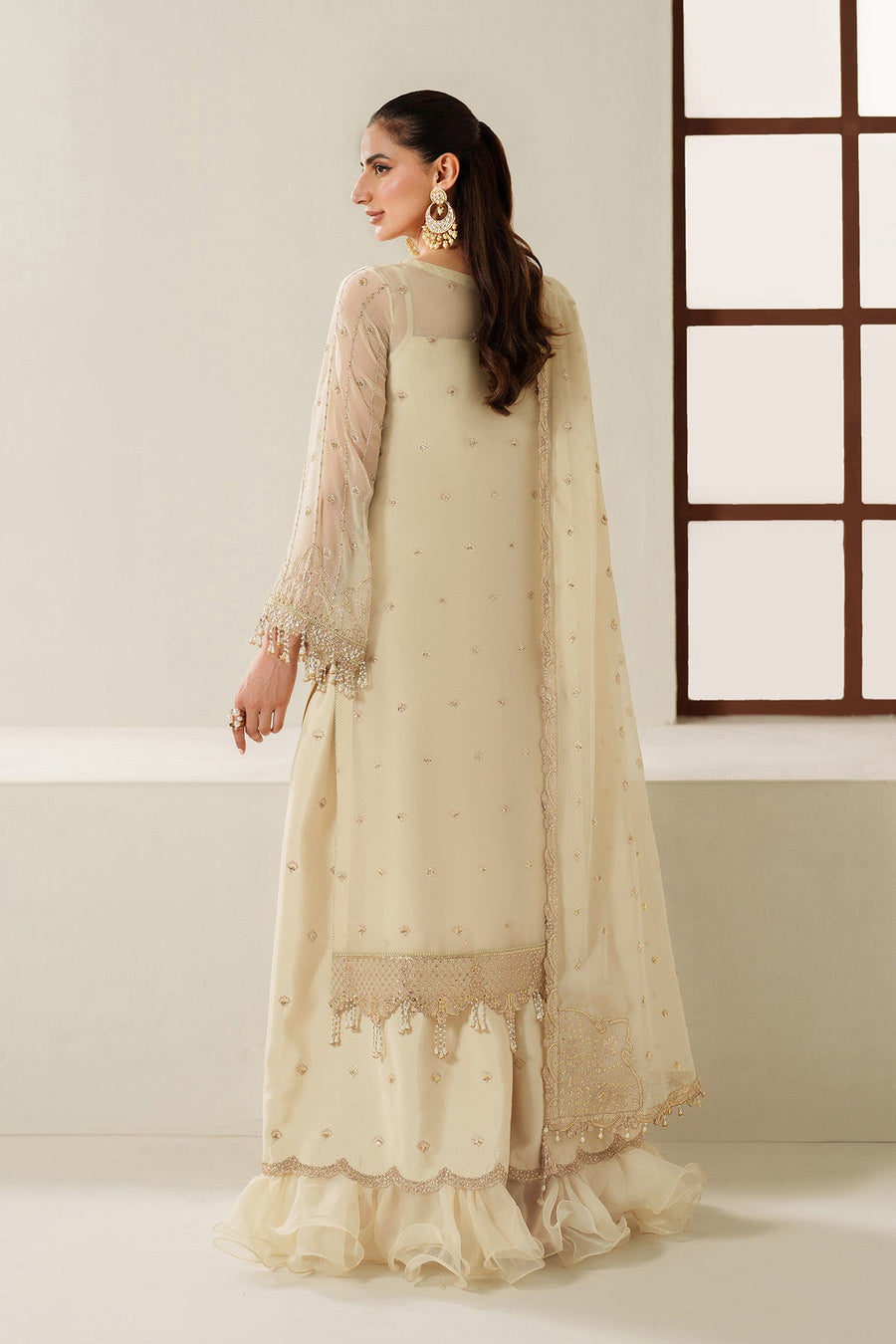 Alizeh Reena Embroidered Chiffon Unstitched 3Pc Suit AF-HM-4052-Parnoor