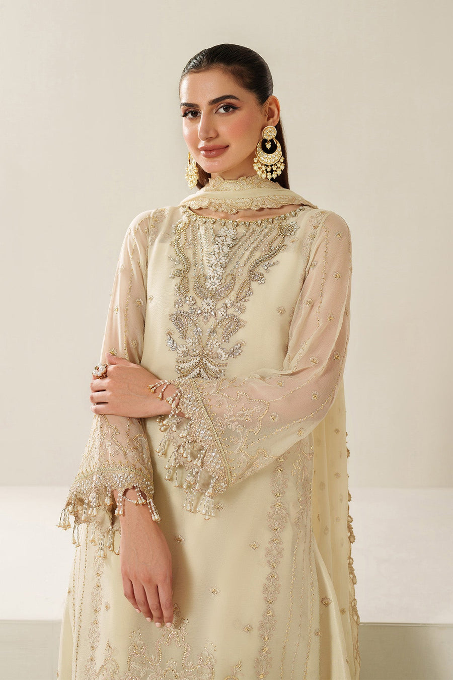 Alizeh Reena Embroidered Chiffon Unstitched 3Pc Suit AF-HM-4052-Parnoor