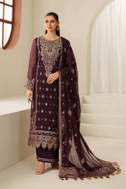 Alizeh Reena Embroidered Chiffon Unstitched 3Pc Suit AF-HM-4053-Tehwar