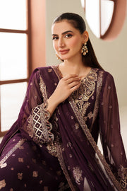 Alizeh Reena Embroidered Chiffon Unstitched 3Pc Suit AF-HM-4053-Tehwar