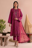 Zarif Eid ul Adha Unstitched Embroidered Lawn 3Pc Suit ZEA-02 FUCHSIA