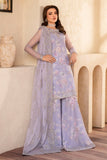 Zarif Iris Sequins Embroidered Net Unstitched 3Pc Suit ZRI-06 LOTUS