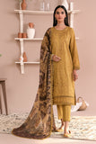 Zarif Eid ul Adha Unstitched Embroidered Lawn 3Pc Suit ZEA-03 HONEY