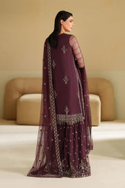 Zarif Roohi Sequins Embroidered Net Unstitched 3Pc Suit ZRF-RFE-01 Saneh