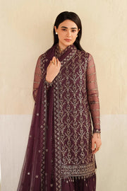 Zarif Roohi Sequins Embroidered Net Unstitched 3Pc Suit ZRF-RFE-01 Saneh