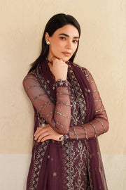 Zarif Roohi Sequins Embroidered Net Unstitched 3Pc Suit ZRF-RFE-01 Saneh