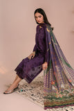 Zarif Eid ul Adha Unstitched Embroidered Lawn 3Pc Suit ZEA-08 LILAH