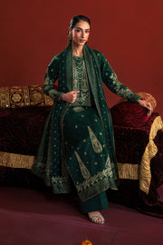 Neeshay Shagun Embroidered Raw Silk Unstitched 3Pc Suit - MEHVAR