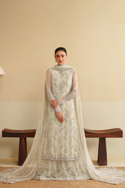 Zarif Roohi Sequins Embroidered Net Unstitched 3Pc Suit ZRF-RFE-02 Leemah