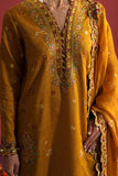 Neeshay Shagun Embroidered Raw Silk Unstitched 3Pc Suit - ZARPOSH