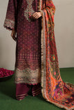 Neeshay Shagun Embroidered Raw Silk Unstitched 3Pc Suit - MAHVEEN