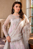 Zarif Iris Sequins Embroidered Net Unstitched 3Pc Suit ZRI-01 ORCHID