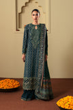 Neeshay Shagun Embroidered Raw Silk Unstitched 3Pc Suit - SAROSH