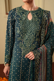 Neeshay Shagun Embroidered Raw Silk Unstitched 3Pc Suit - SAROSH