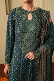 Neeshay Shagun Embroidered Raw Silk Unstitched 3Pc Suit - SAROSH