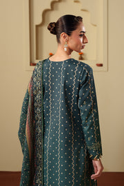 Neeshay Shagun Embroidered Raw Silk Unstitched 3Pc Suit - SAROSH