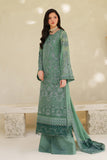 Zarif Meesa Sequins Embroidered Chiffon Unstitched 3Pc Suit - Jiroon