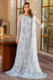 Zarif Iris Sequins Embroidered Net Unstitched 3Pc Suit ZRI-02 STELLA