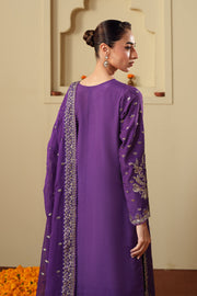 Neeshay Shagun Embroidered Raw Silk Unstitched 3Pc Suit - ZAREESHA