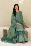 Zarif Meesa Sequins Embroidered Chiffon Unstitched 3Pc Suit - Jiroon