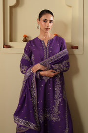 Neeshay Shagun Embroidered Raw Silk Unstitched 3Pc Suit - ZAREESHA