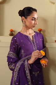 Neeshay Shagun Embroidered Raw Silk Unstitched 3Pc Suit - ZAREESHA