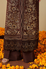 Neeshay Shagun Embroidered Raw Silk Unstitched 3Pc Suit - MAHROOB